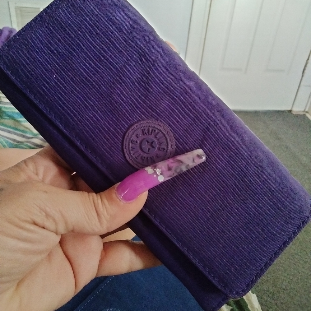 Kipling purple wallet
